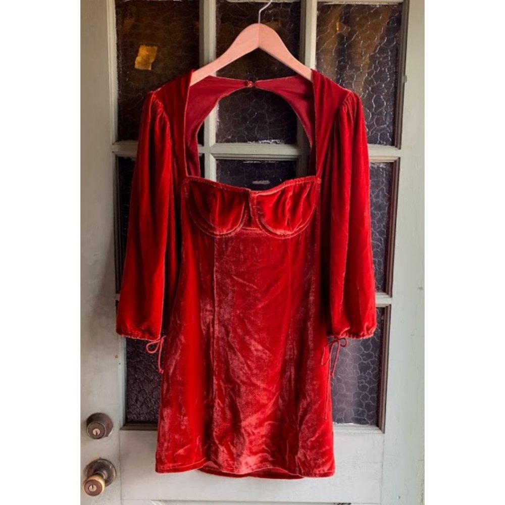 NWT For Love & Lemons Nadine Mini Dress - Picture 3 of 8